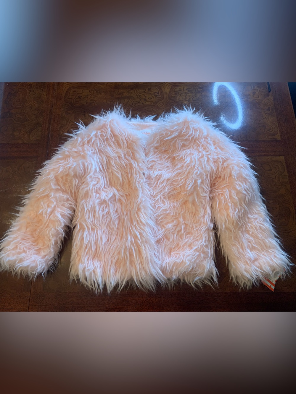 Cat & Jack Plush Faux Fur Jacket - Light Pink